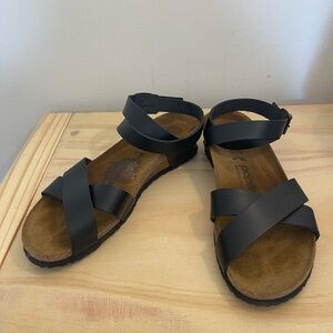 Black Strappy Papillio by Birkenstock Sandals